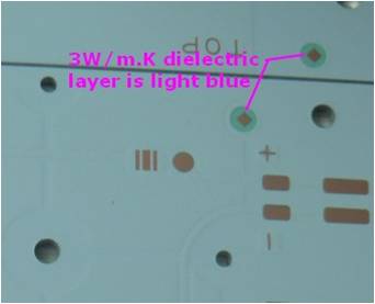 3 w m/k dielectric layer is light blue