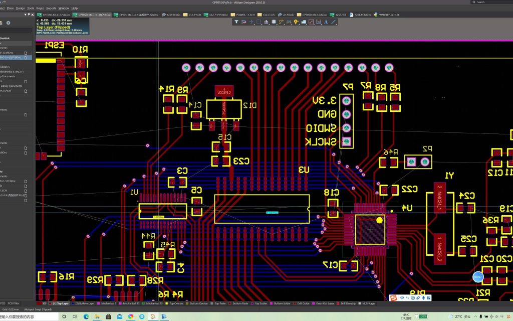 How to make two sided pcb in Altium?