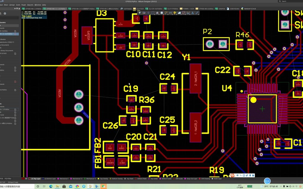 How to make two sided pcb in Altium?