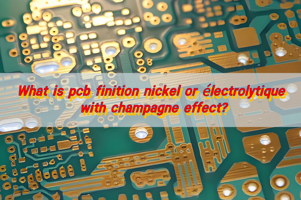 What is pcb finish nickel or électrolytique with champagne effect?