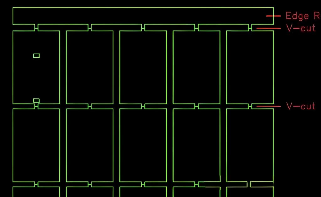 PCB Multilayer Circuit Board: pcb panel v-cut vs stamp hole