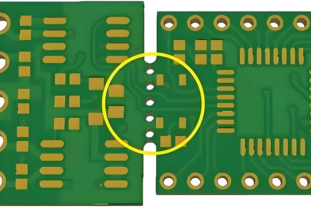 PCB Multilayer Circuit Board: pcb panel v-cut vs stamp hole