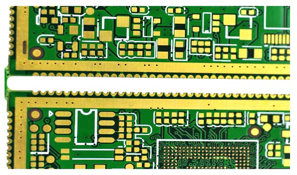 Half Plated Hole Multi-Layer FR4 PCB: BPM13308